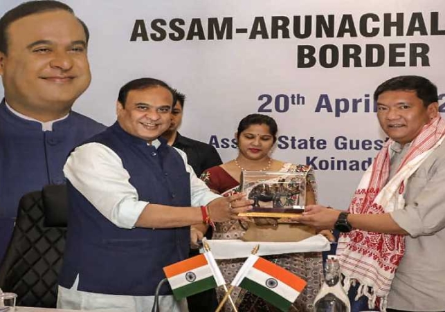 Both Assam and Arunachal Pradesh Chief Minister's have met to resolve boundary dispute