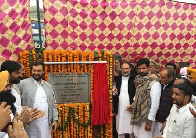 WARRING LAUNCHES UPGRADATION OF GHANAUR BUS STAND INVOLVING COST OF RS 83.50 LAKHS