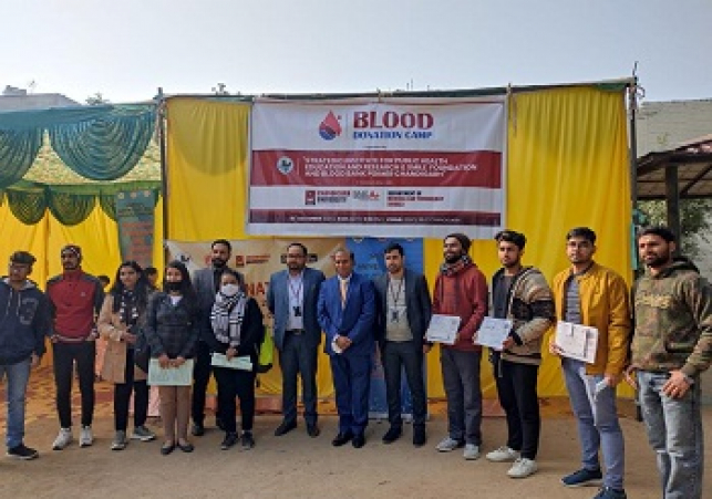 Blood donation at the right time can save millions of lives all over the world every year-Pro VC Chandigarh University