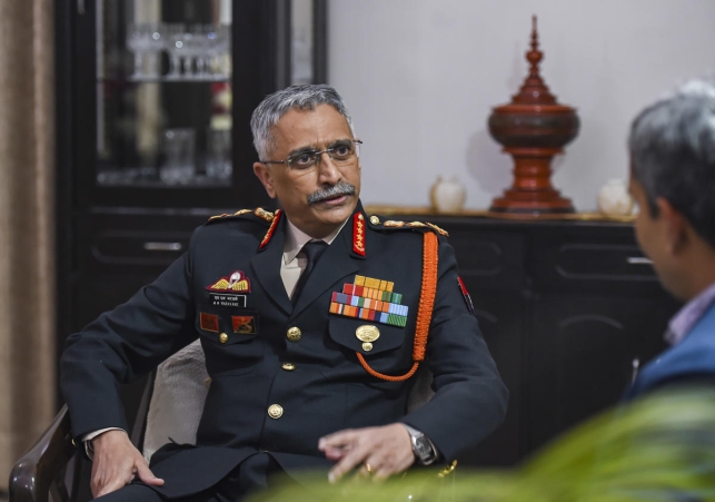 Former Chief of Army Staff General Manoj Naravane