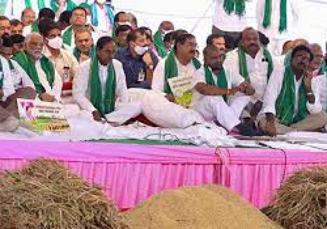 Telangana Ministers have been relentlessly fighting against Centre's paddy procurement policy which they deem as discriminatory