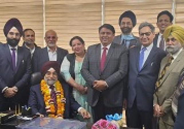 Dr. Charnjit Singh Pruthi assumed the office of President of the Punjab Medical Council