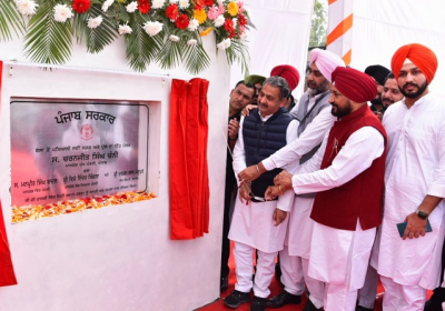 CM Channi lays foundation stone of Bela-Paniyali bridge over river Satluj