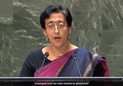 AAP leader Atishi Delivering her UN Speech